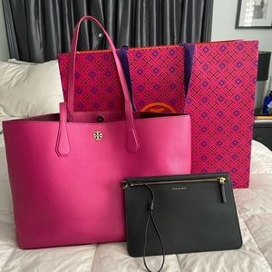 Large Tory Burch Perry Tote with Wristlet